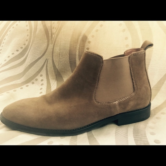 Brown Suede Chelsea Boots - Picture 3 of 3